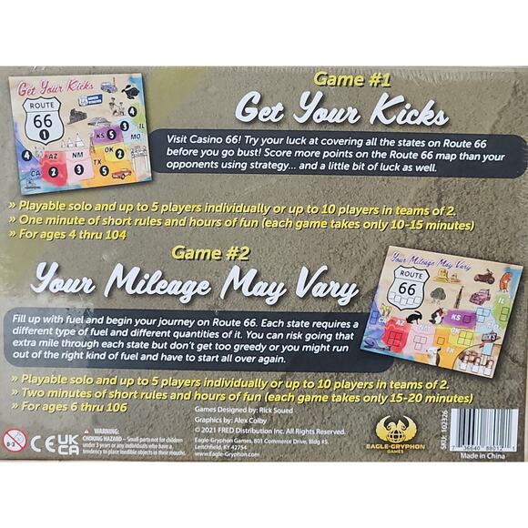 America's Main Street Route 66 Board Game Small & Large Groups Teams Fast Play - Picture 3 of 4